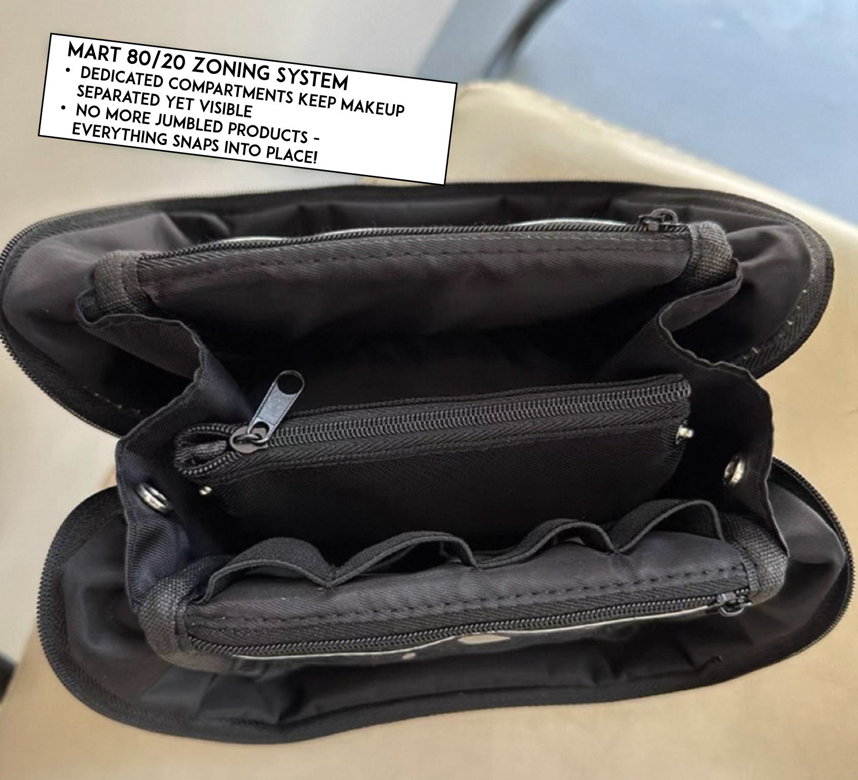 SnapPal Magnetic Makeup Organizer Bag