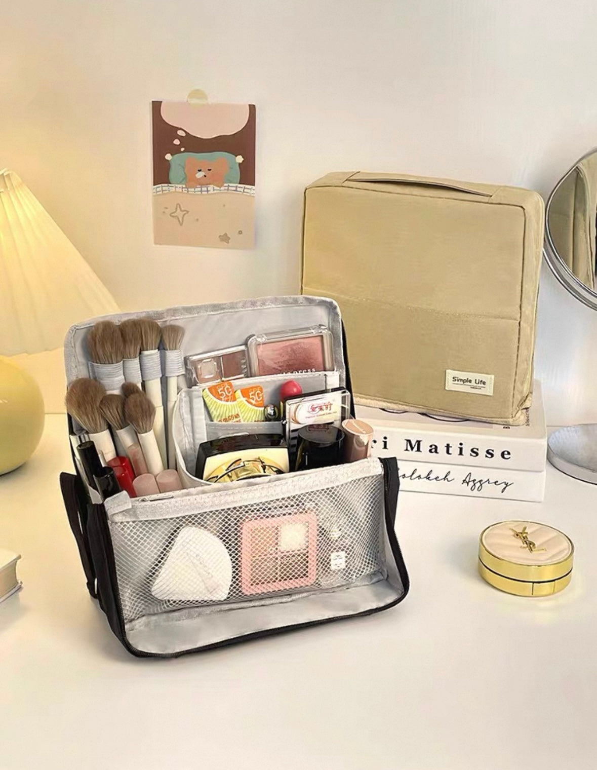 SnapPal Canva Magnetic Makeup Bag