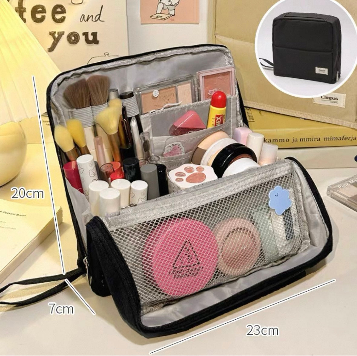 SnapPal Canva Magnetic Makeup Bag