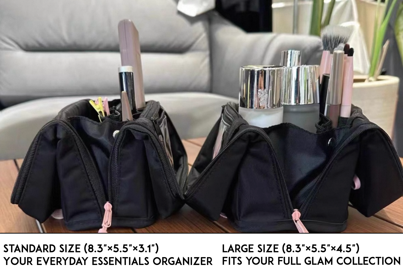 SnapPal Magnetic Makeup Organizer Bag