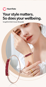 SnapPal Orbit Smart Bracelet — heart rate and style
