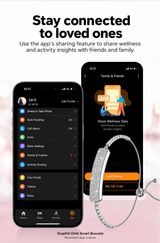 SnapPal Orbit Smart Bracelet — family sharing