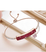 SnapPal Orbit Smart Bracelet — red bracelet close-up