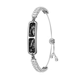 SnapPal Orbit Smart Bracelet — black clear