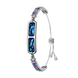 SnapPal Orbit Smart Bracelet — Blue · Rainbow Band