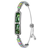 SnapPal Orbit Smart Bracelet — green rainbow