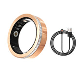 SnapPal Orbit Smart Ring — Crystal Line Gold