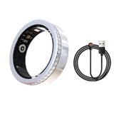 SnapPal Orbit Smart Ring — Crystal Line Silver