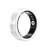 SnapPal Orbit Smart Ring — Crystal Line White