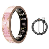 SnapPal Orbit Smart Ring — Ornate Blush Pink