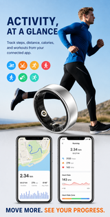 Activity tracking app illustration